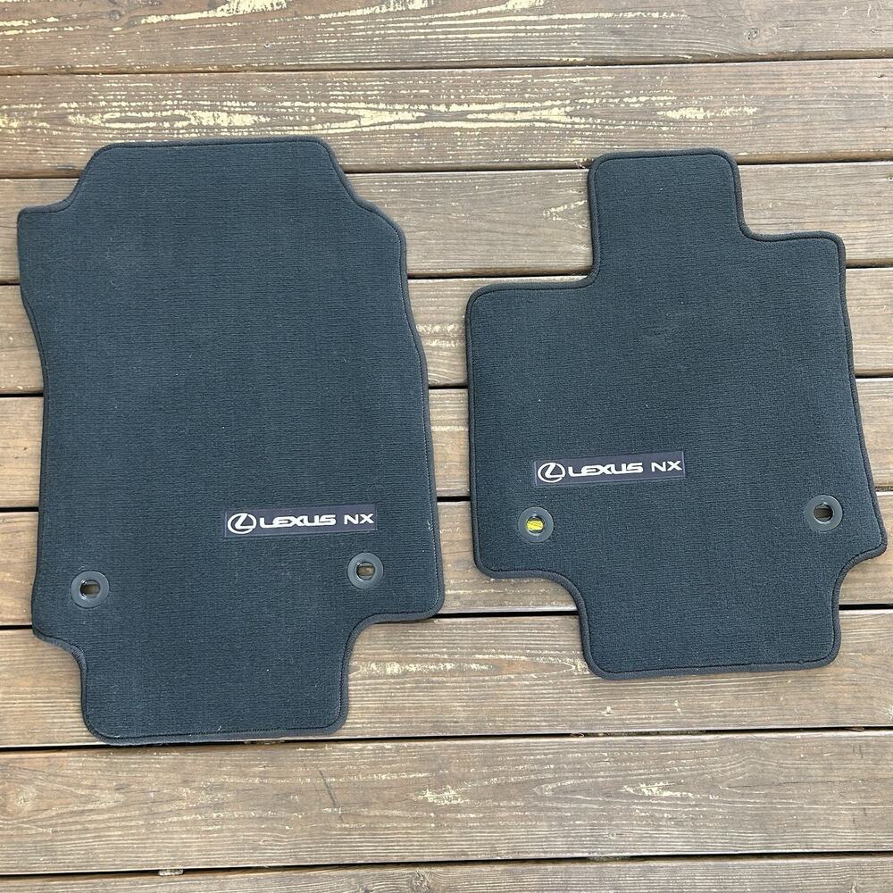 Lexus NX Black Carpet Front Car Floor Mat Set NX250 NX350 NX450h+ OEM 2022-2025